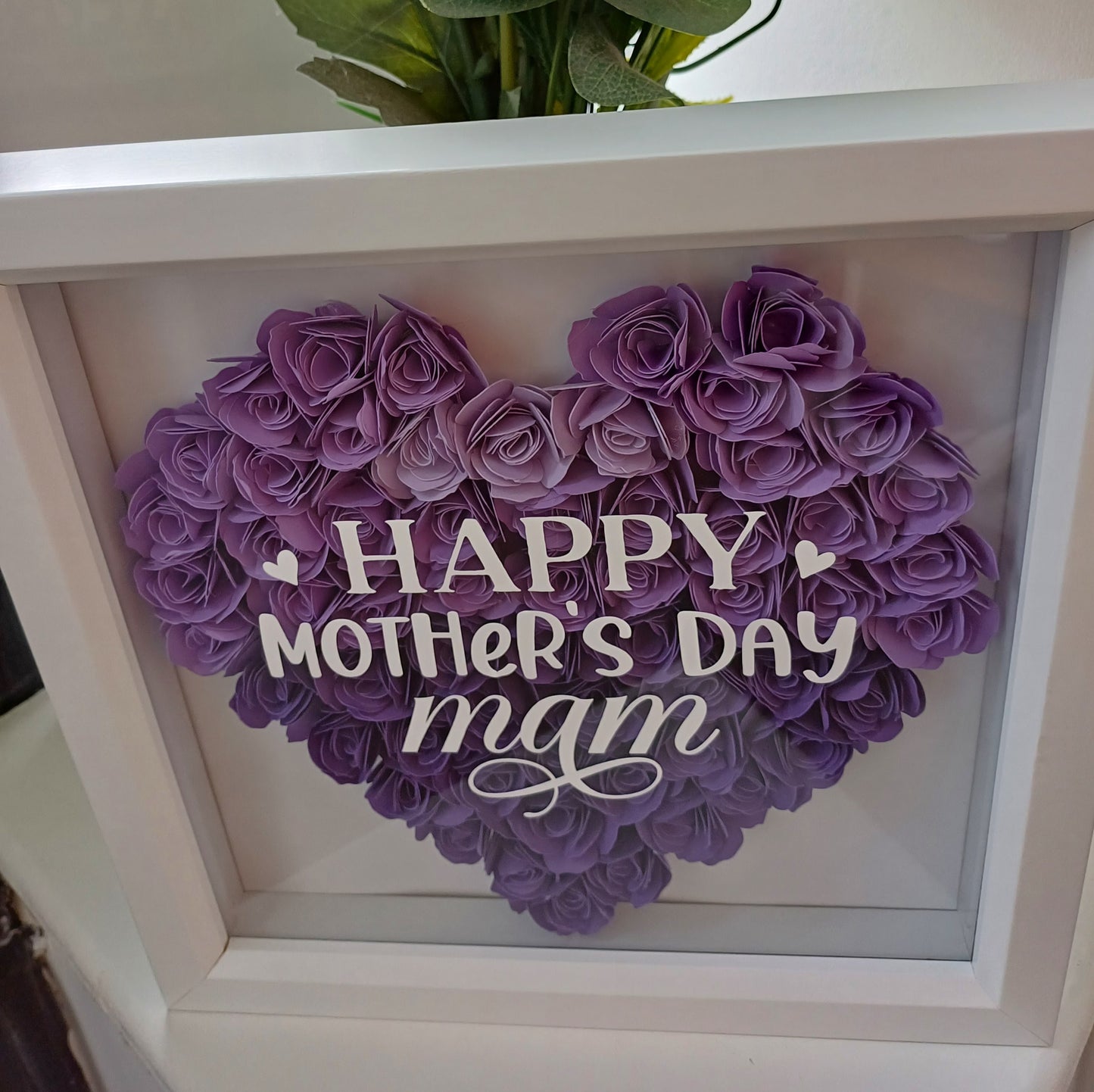 Mothers Day Heart Purple