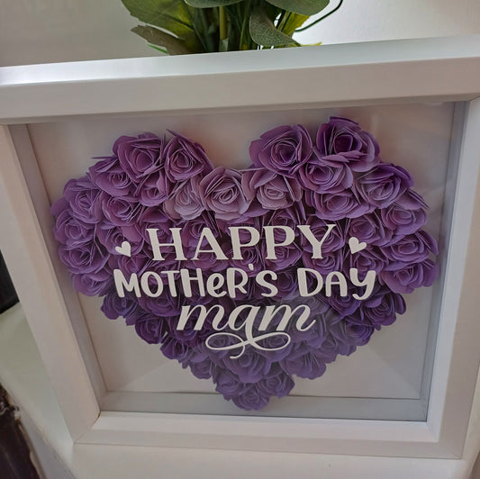 Mothers Day Heart Purple