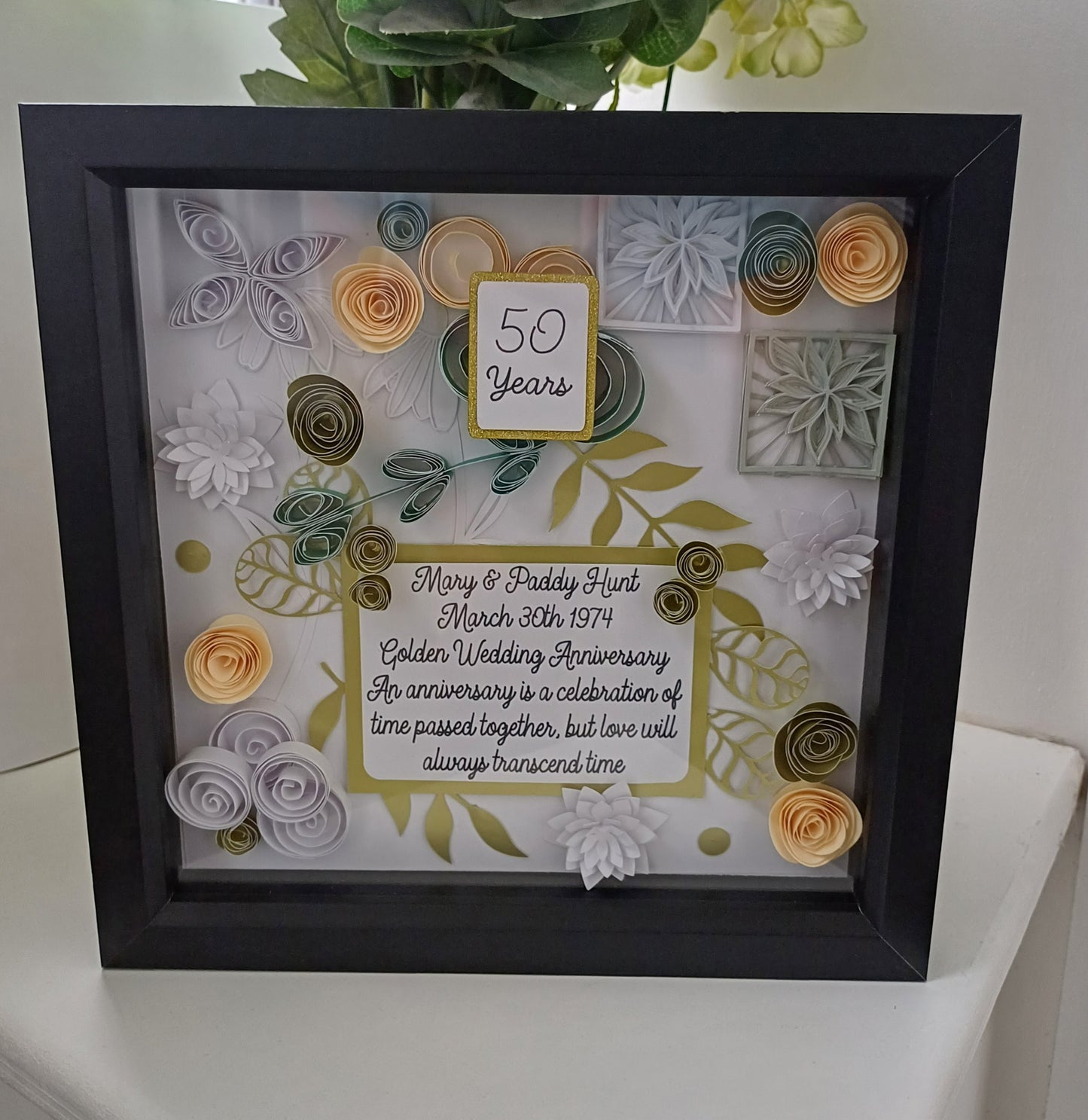 50th Anniversary Gift Frame