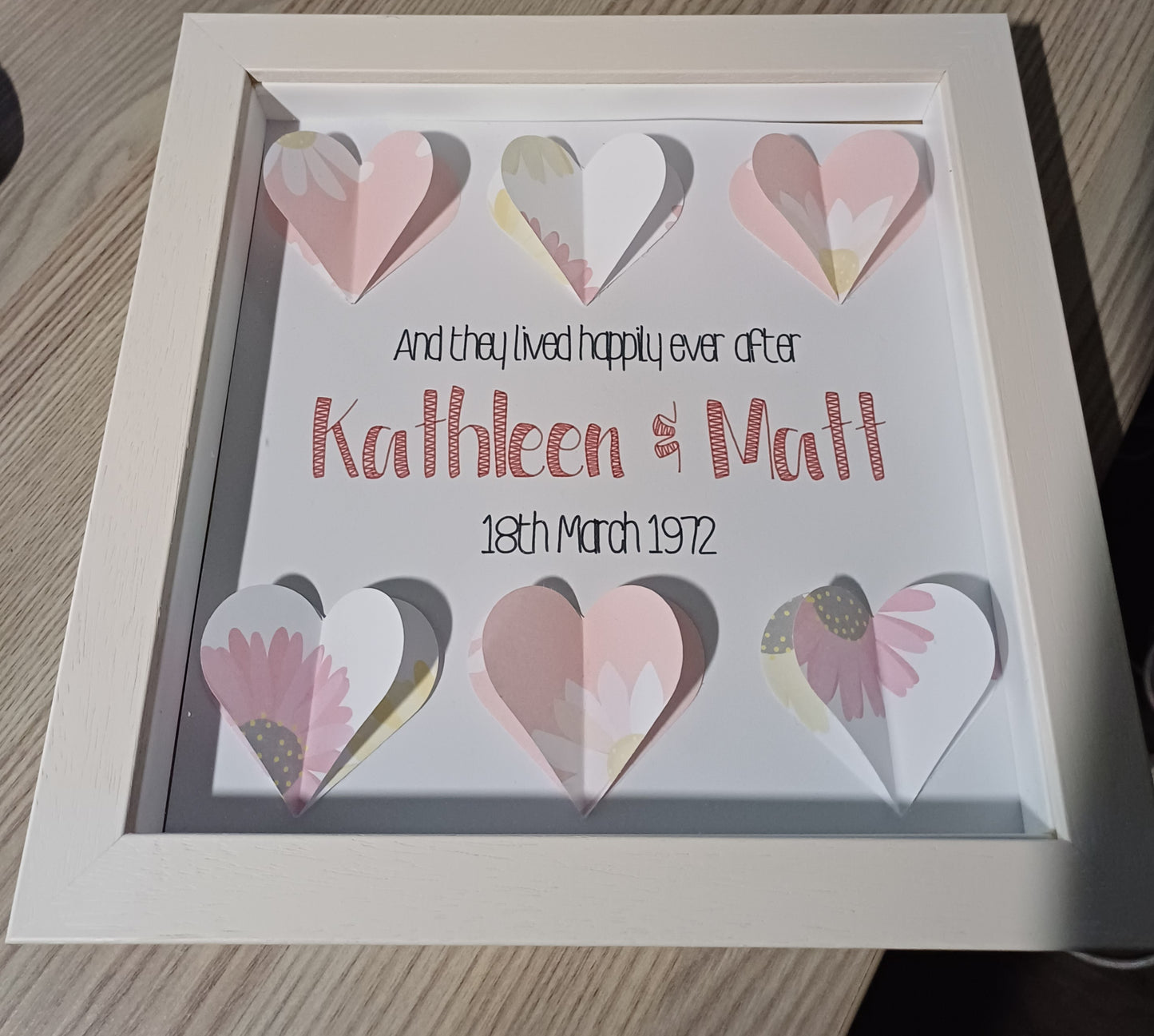 Paper Heart Shadow Box