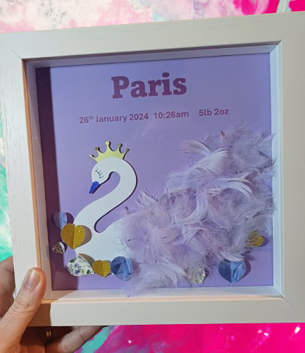 Swan themed nursery gift