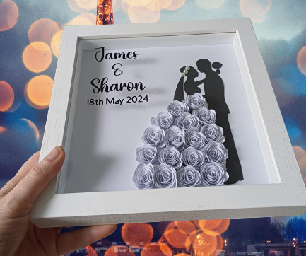 Bride & Groom Shadow Box