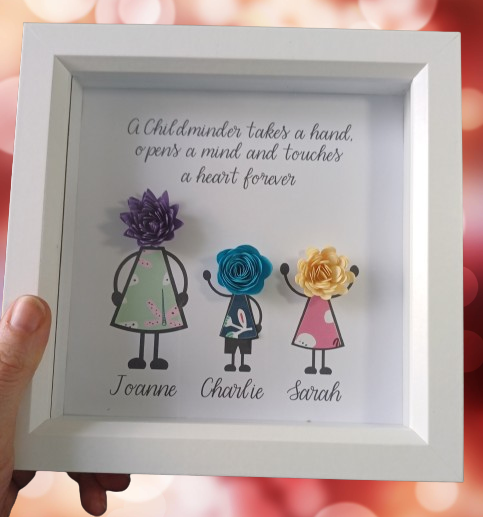 Thank you childminder gift frame