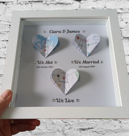 Personalised 3 Heart Map