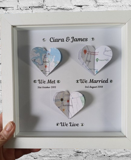 Personalised 3 Heart Map