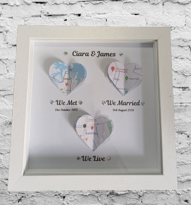 Personalised 3 Heart Map