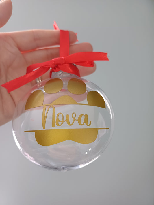 Pet Memorial Christmas Bauble