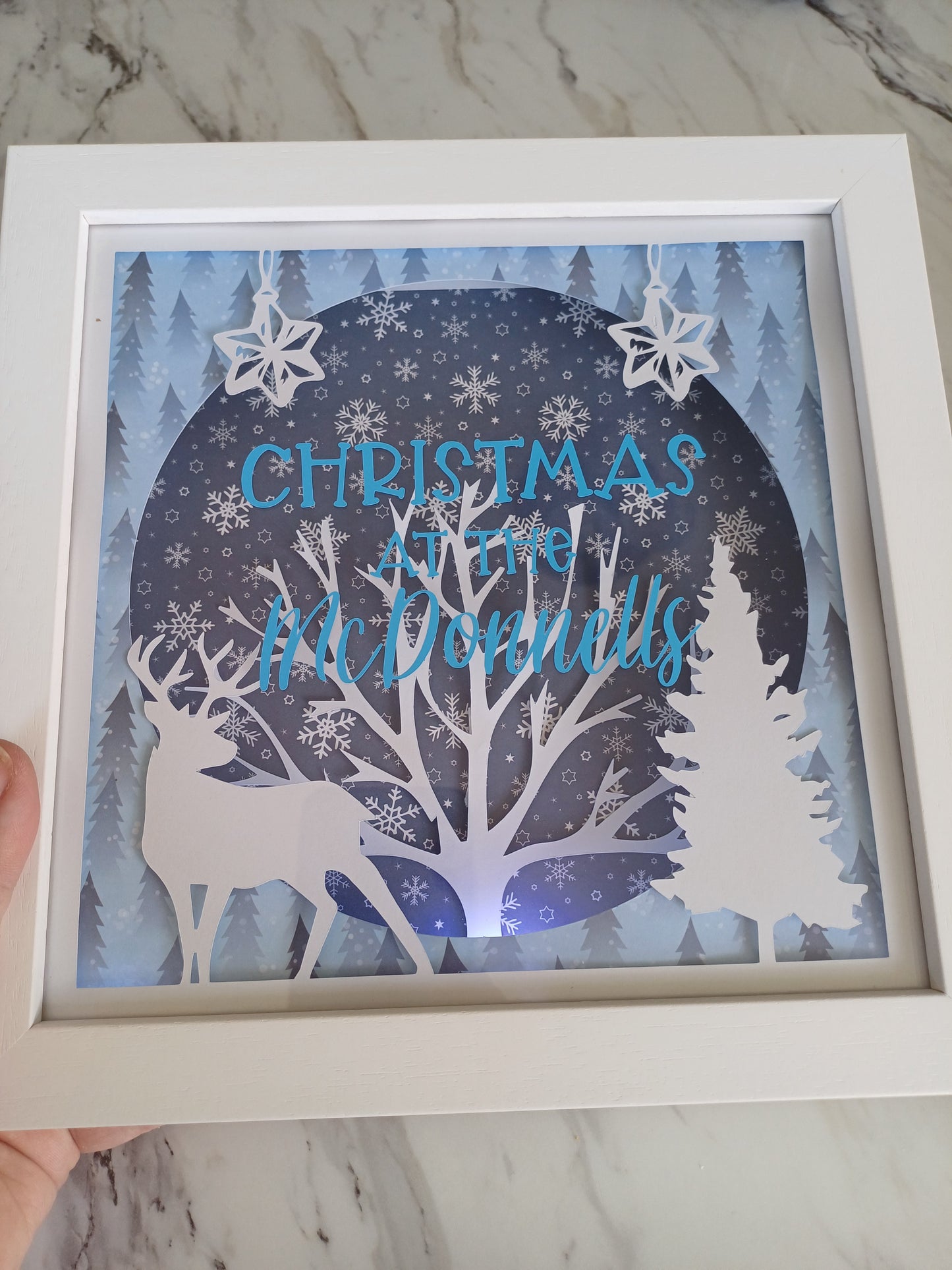 Christmas Shadow Box Snowflake