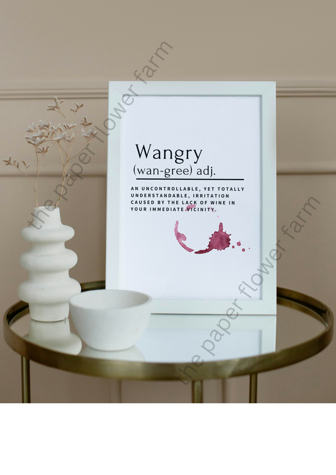 Wall art Wangry print